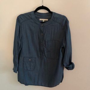 Trina Turk chambray tunic popover